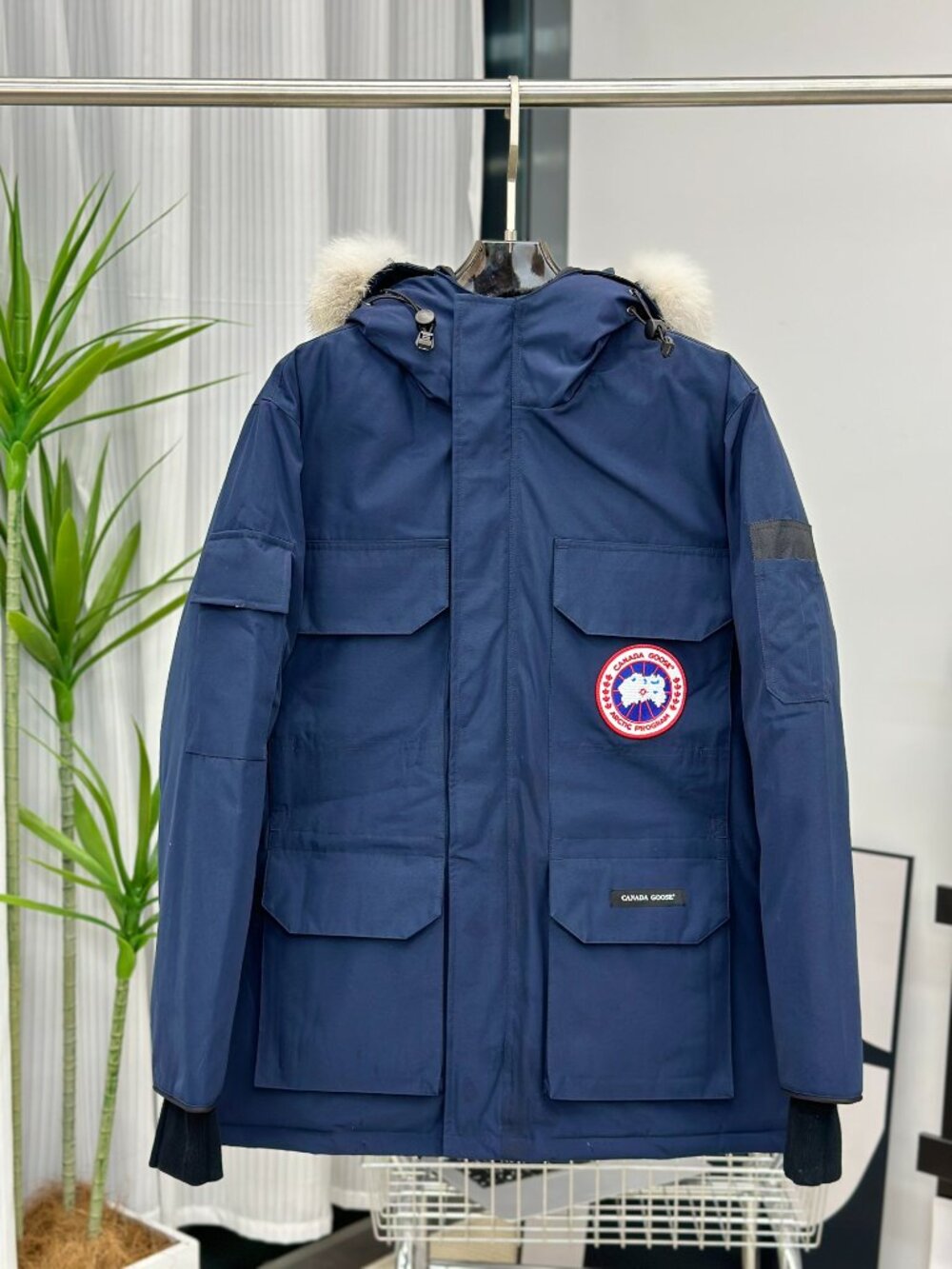 Canada Goose Navy Fur Hood Expedition Parka